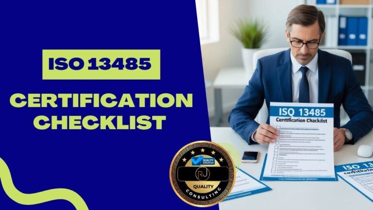 ISO 13485 Certification Checklist