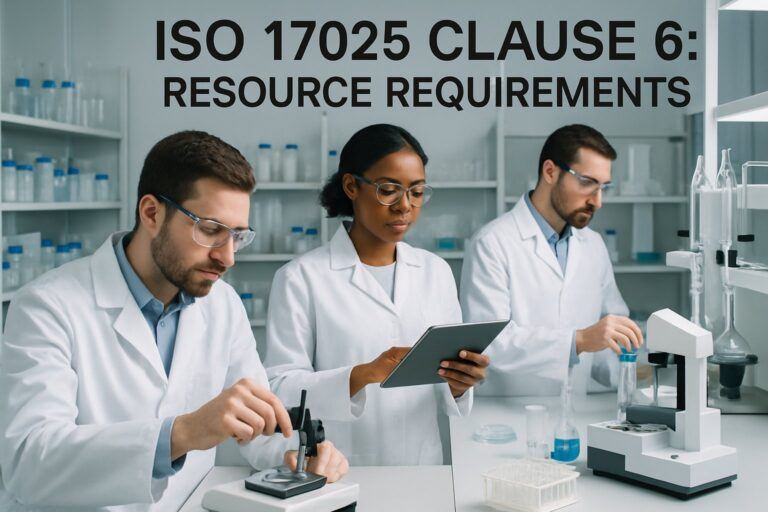 ISO 17025 Clause 6 Resource Requirements